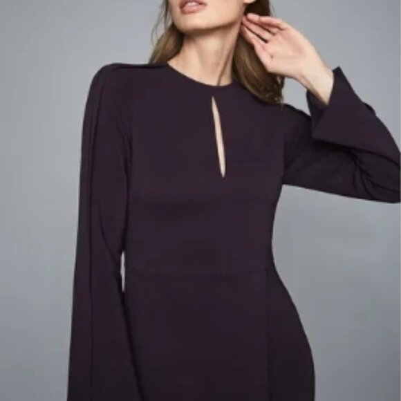REISS Anouk Fitted Dress – Berry US 6 NWT - Picture 2 of 10